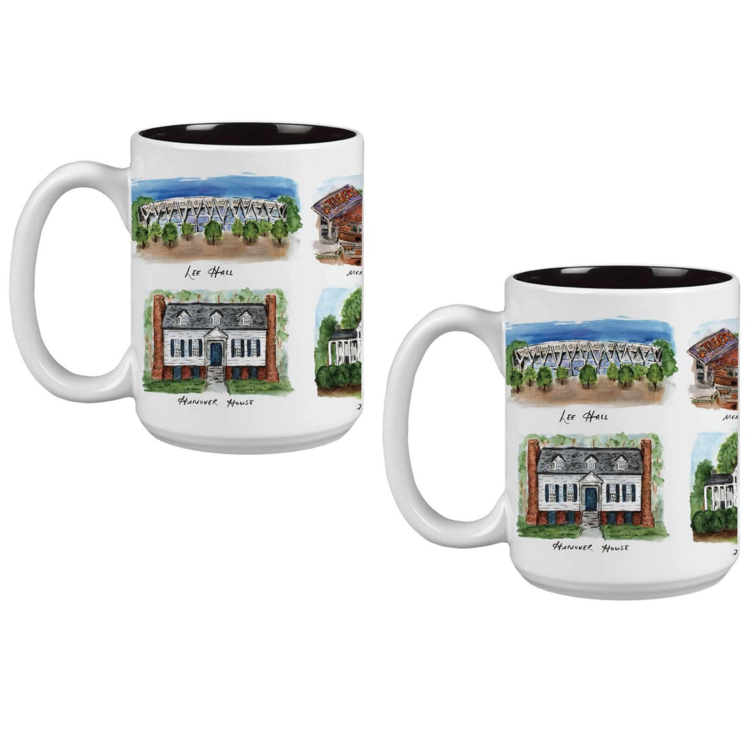 Clemson Tigers 2-Pack 15oz Laura Wilcox University Mug Set