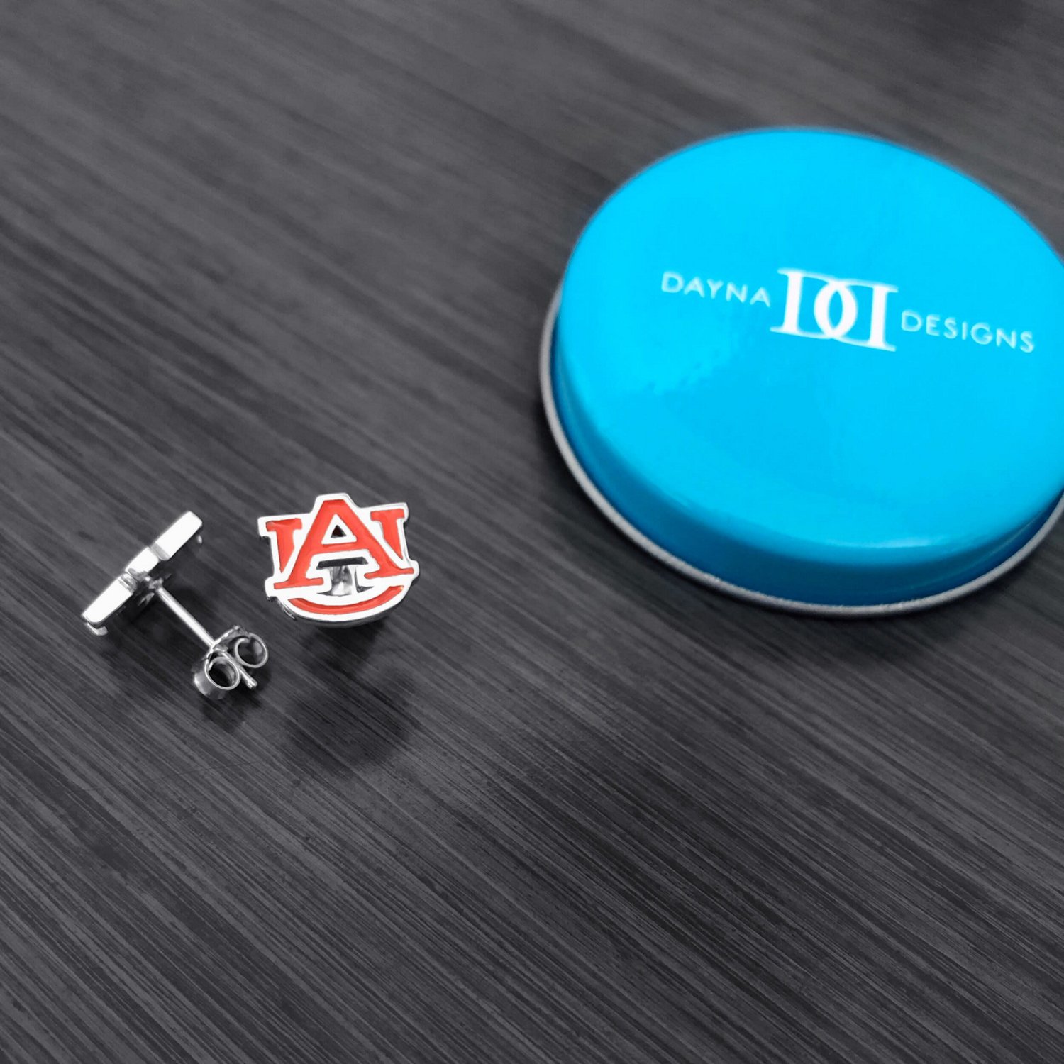 Dayna Designs Auburn Tigers Enamel Post Earrings - view number 2