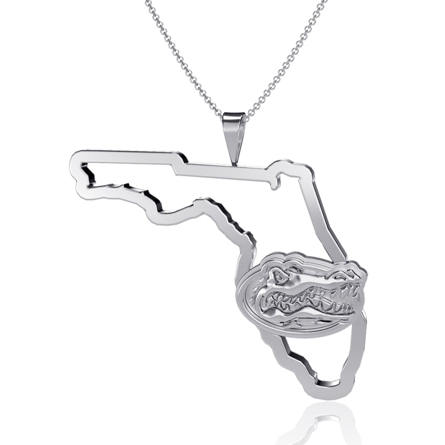 Dayna Designs Florida Gators Team State Outline Necklace