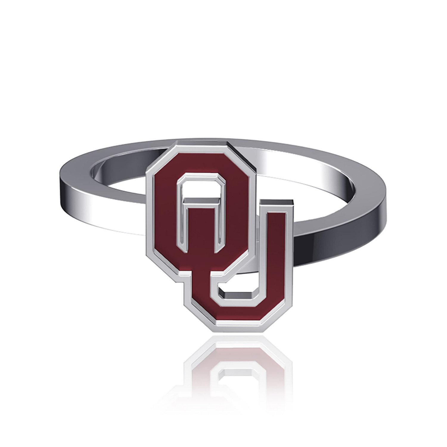 Dayna Designs Oklahoma Sooners Bypass Enamel Ring
