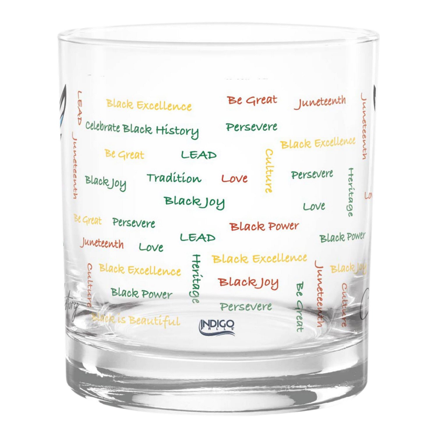 Delaware State Hornets 14oz History Month Rocks Glass                                                                            - view number 2