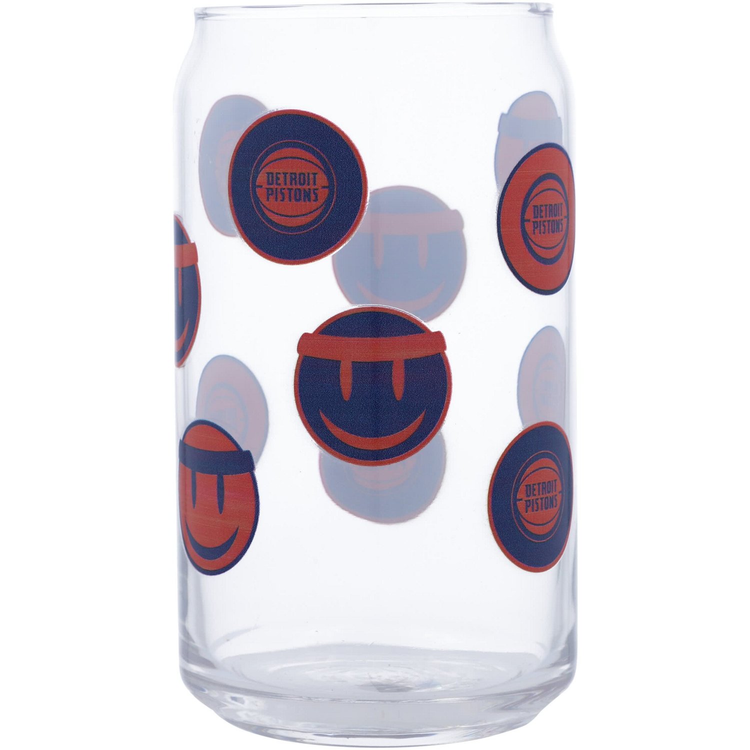 Detroit Pistons 16oz Smiley Can Glass - view number 1