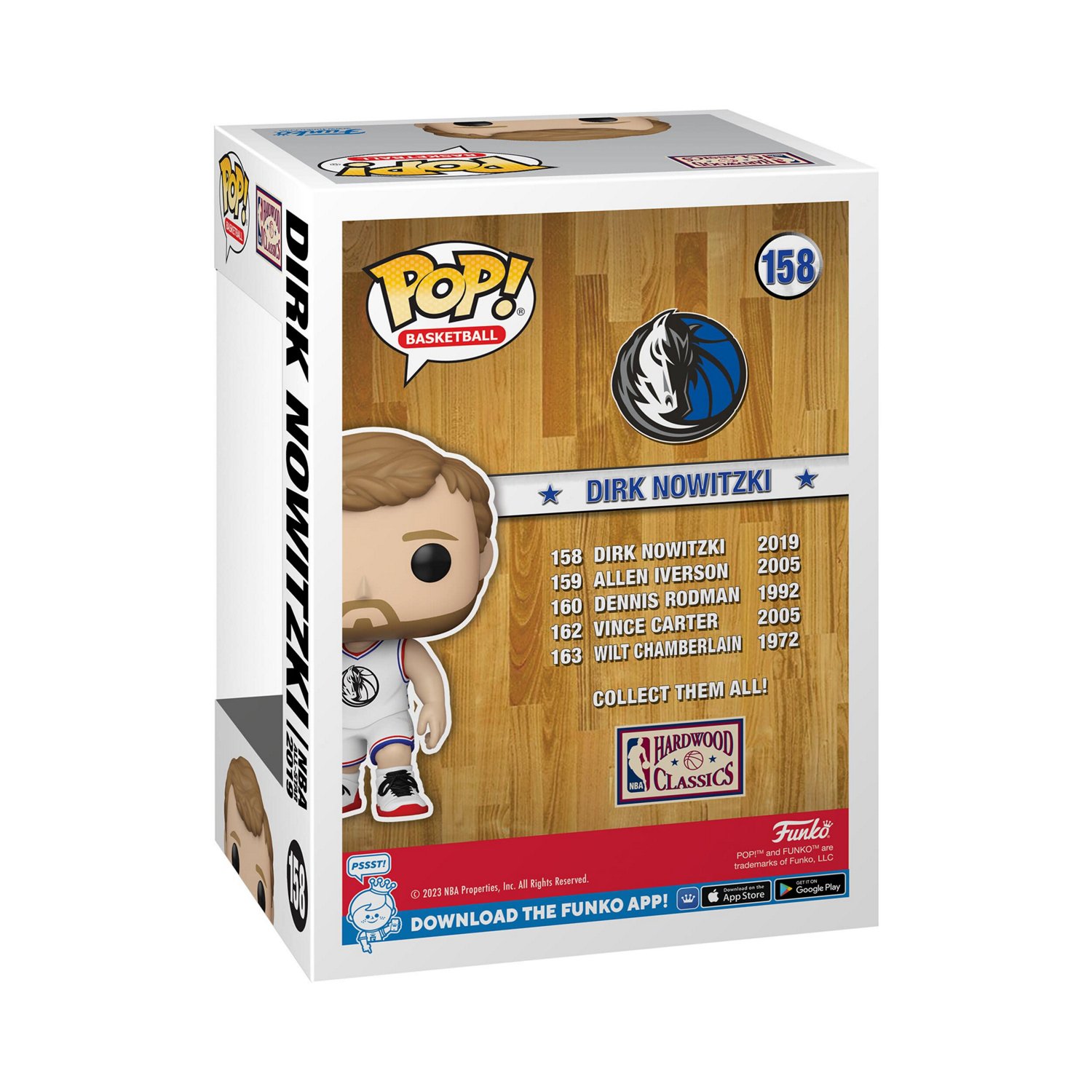 Dirk Nowitzki 2019 NBA All-Star Game 158 Funko Pop Vinyl Figure                                                                  - view number 3