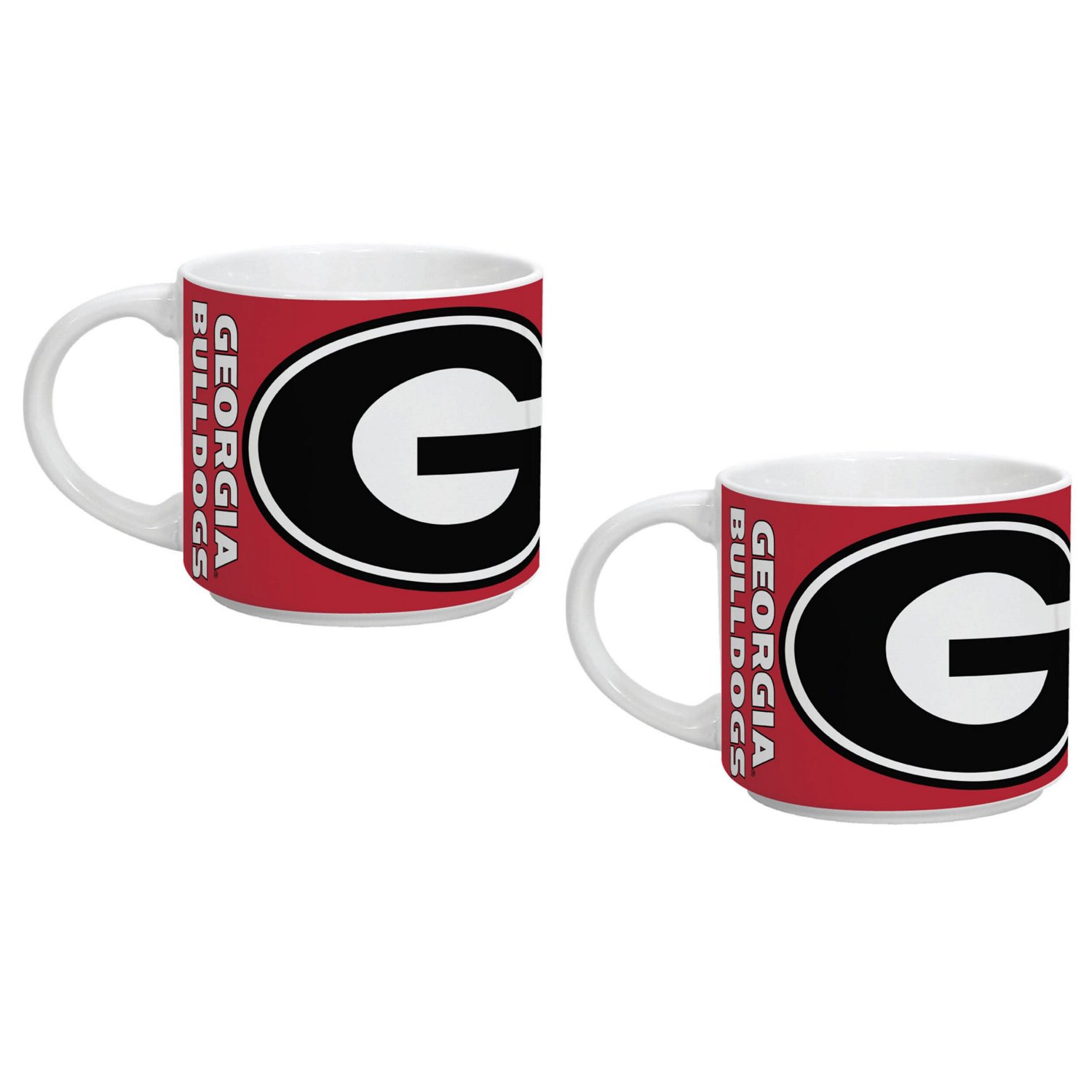 Falls Georgia Bulldogs Two Pack 14oz Stackable Mug Set