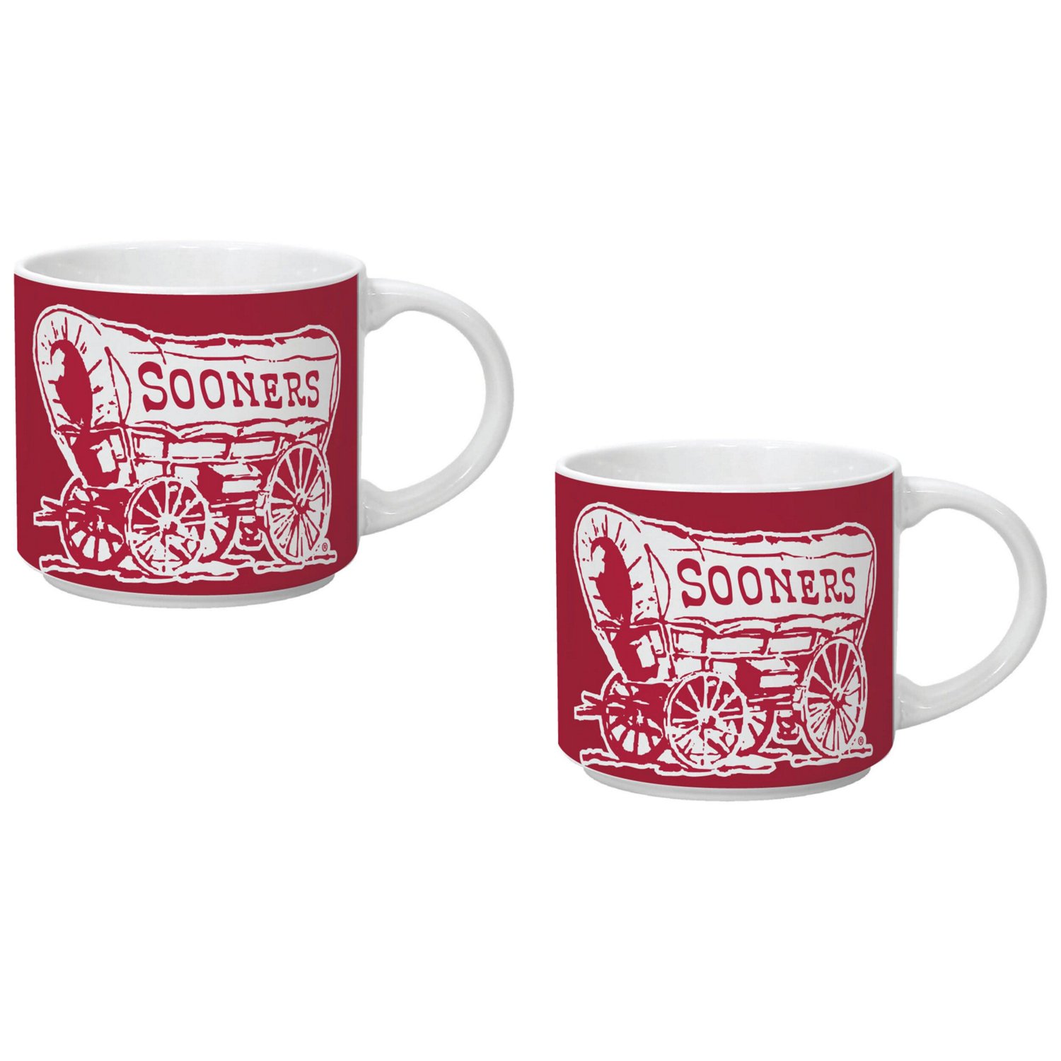 Falls Oklahoma Sooners Two Pack 14oz Stackable Mug Set