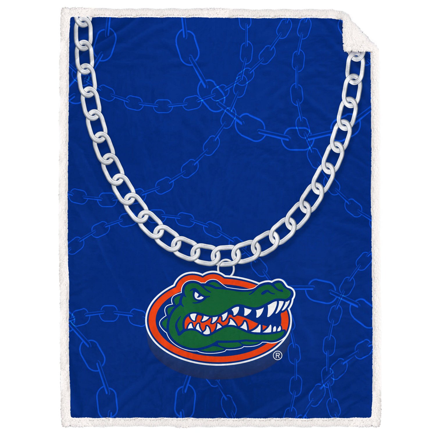 Florida Gators 60'' x 80'' Fan Chain Flannel Sherpa Blanket Academy
