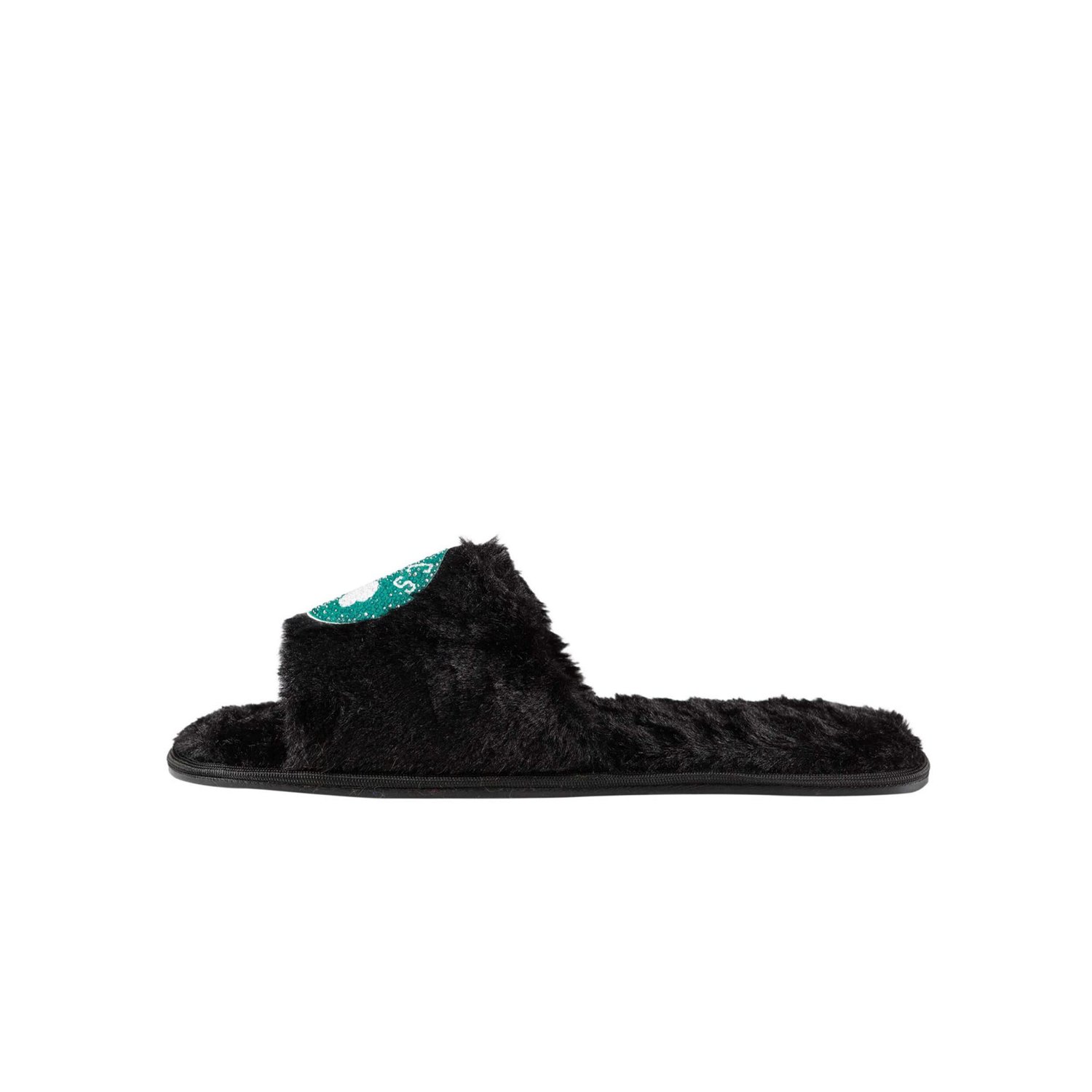 FOCO Boston Celtics Rhinestone Fuzzy Slippers