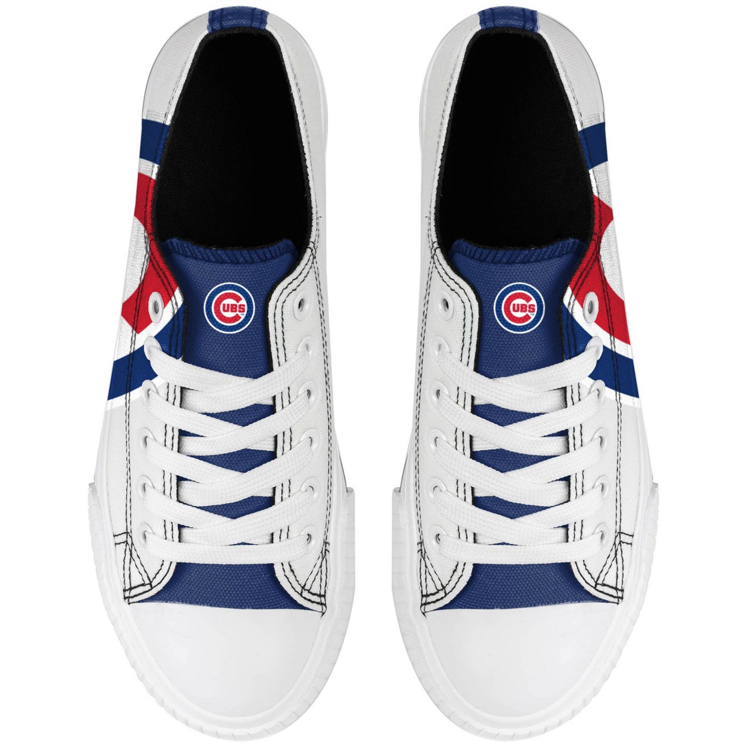 FOCO Chicago Cubs Platform Canvas Shoes                                                                                          - view number 2