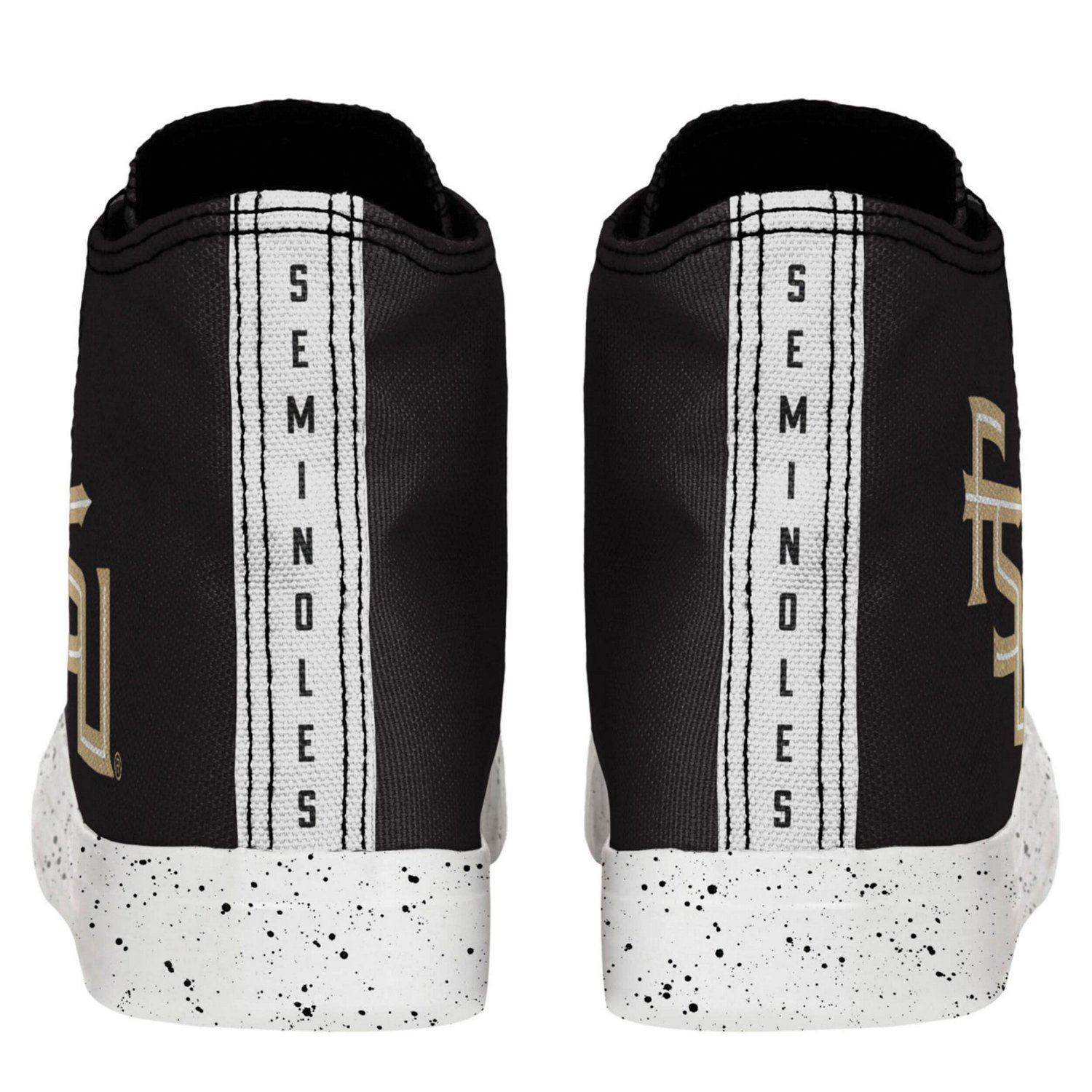 FOCO Florida State Seminoles Paint Splatter High Top Sneakers                                                                    - view number 4
