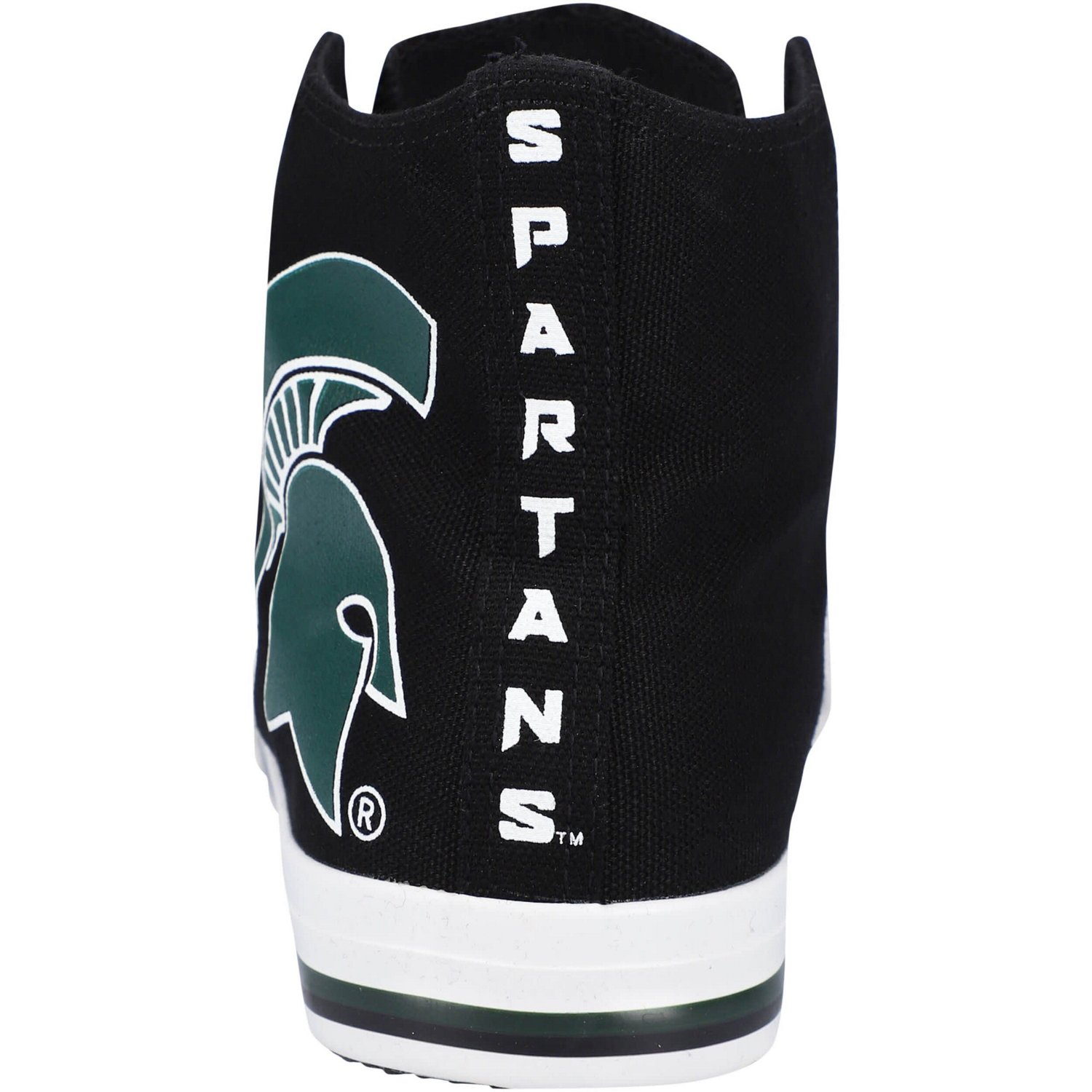 FOCO Michigan State Spartans Big Logo High Top Canvas Shoes - view number 4