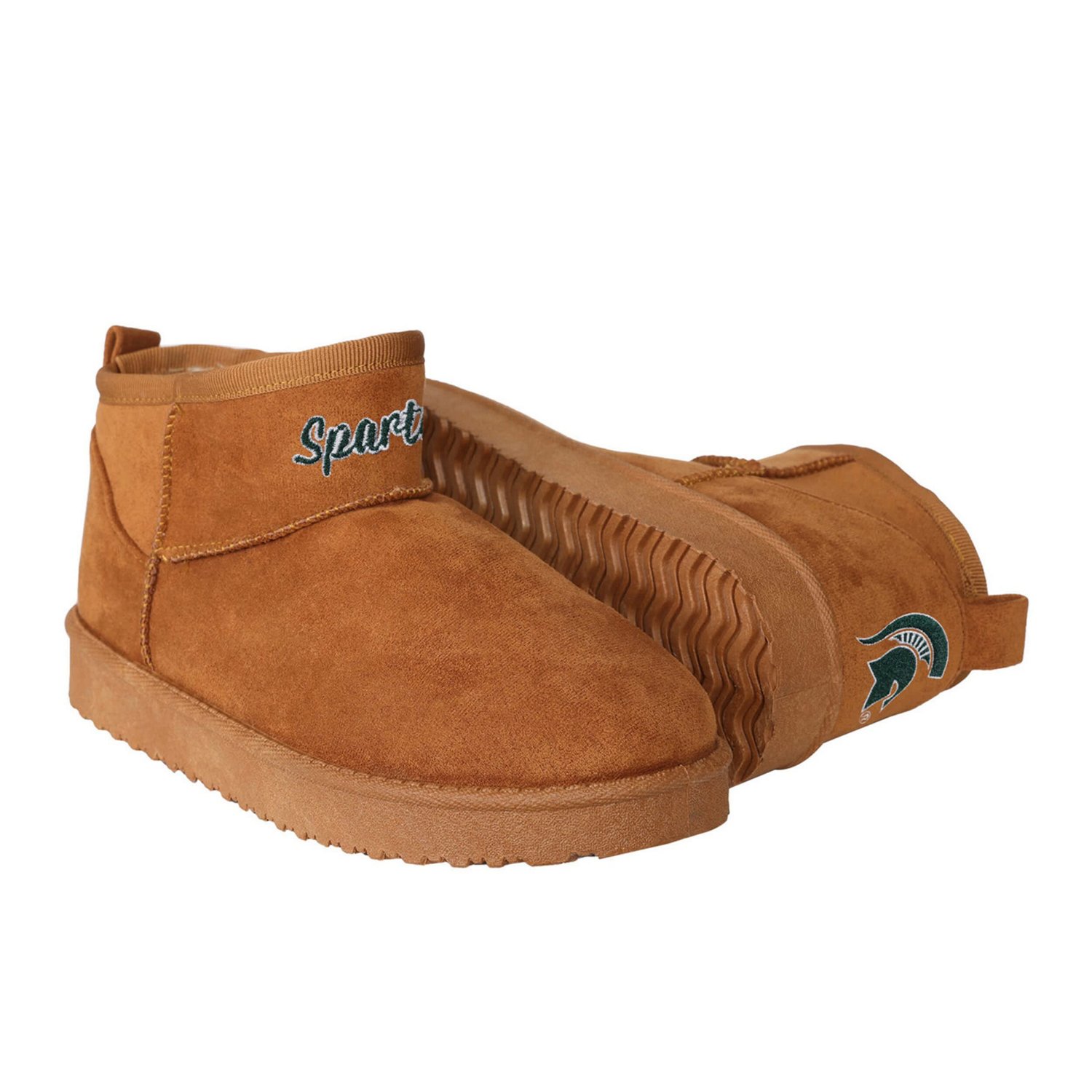 FOCO Michigan State Spartans Team Logo Fuzzy Fan Boots                                                                           - view number 1