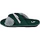 FOCO Michigan State Spartans Two-Tone Crossover Faux Fur Slide Slippers                                                          - view number 2