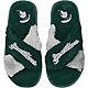 FOCO Michigan State Spartans Two-Tone Crossover Faux Fur Slide Slippers                                                          - view number 1 selected