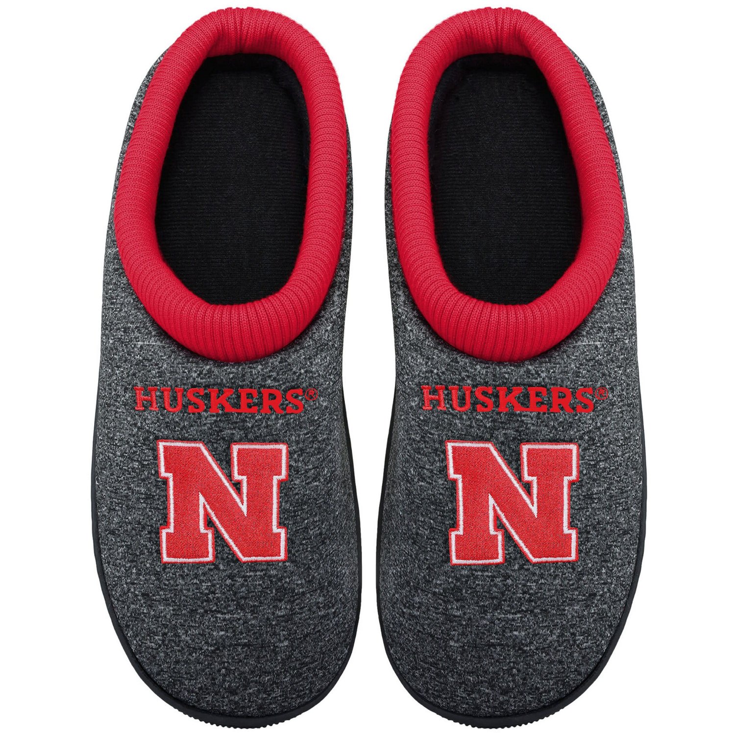 FOCO Nebraska Huskers Cup Sole Slippers Academy