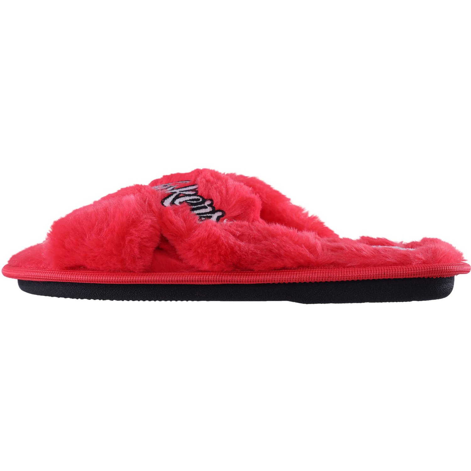 FOCO Nebraska Huskers Script Cross Slide Slippers