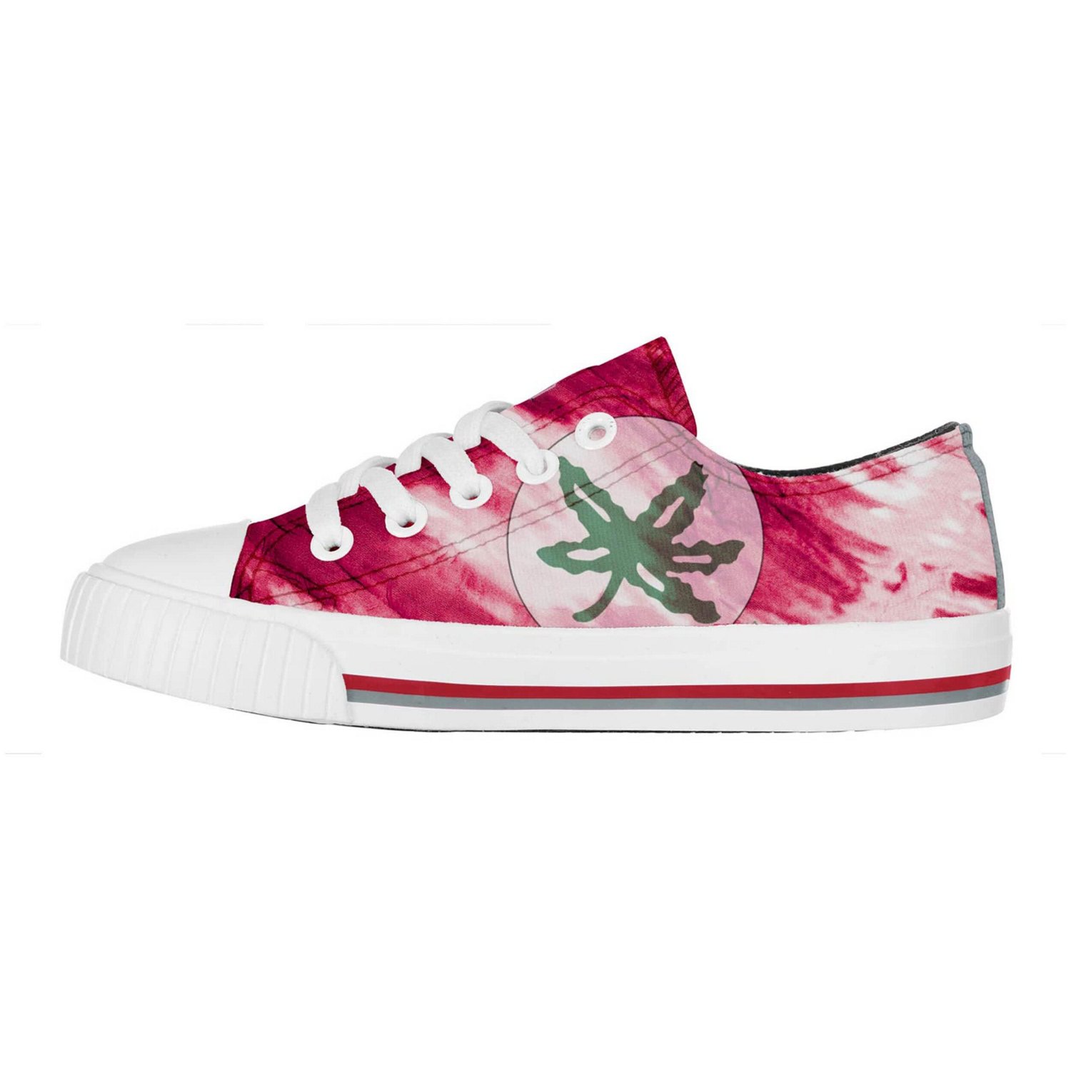 FOCO Ohio State Buckeyes Tie-Dye Canvas Sneakers - view number 2