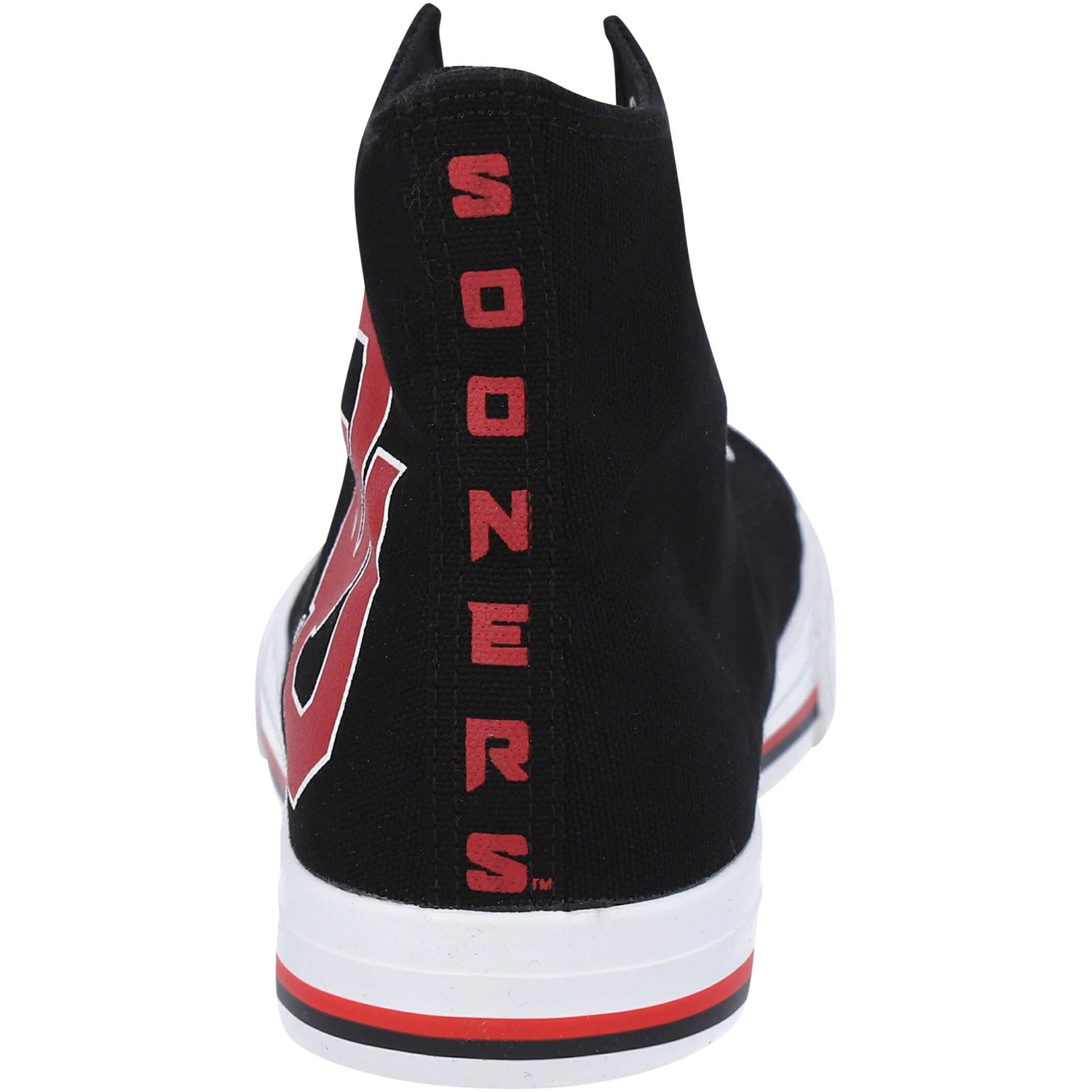 FOCO Oklahoma Sooners Big Logo High Top Canvas Shoes - view number 3