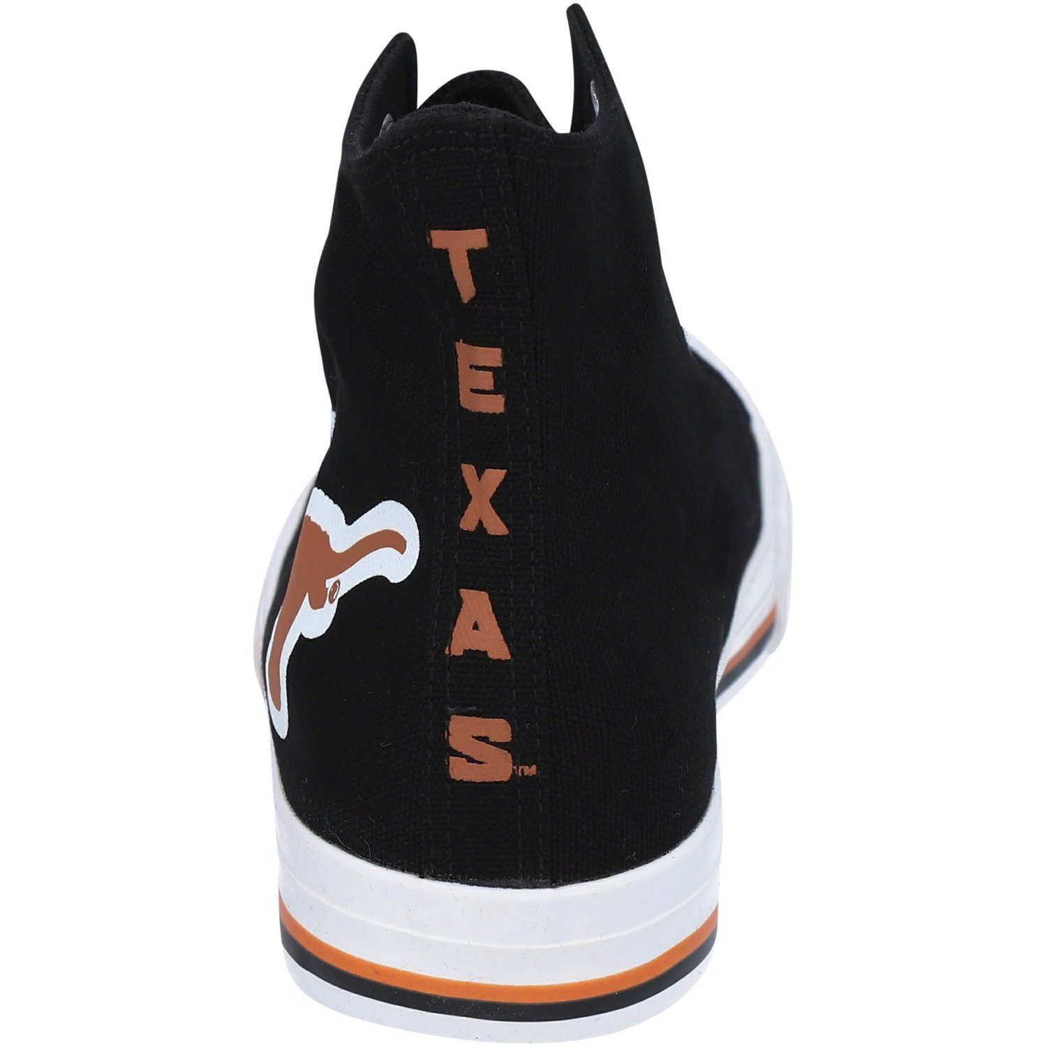 FOCO Texas Longhorns Big Logo High Top Canvas Shoes - view number 3