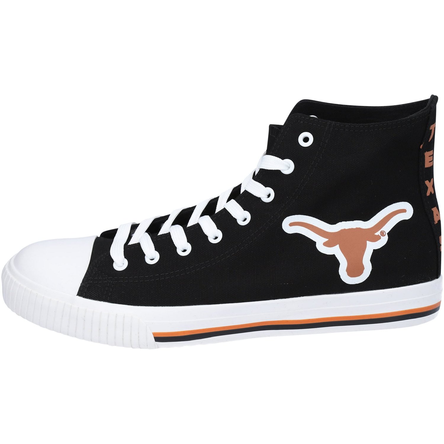 FOCO Texas Longhorns Big Logo High Top Canvas Shoes - view number 2