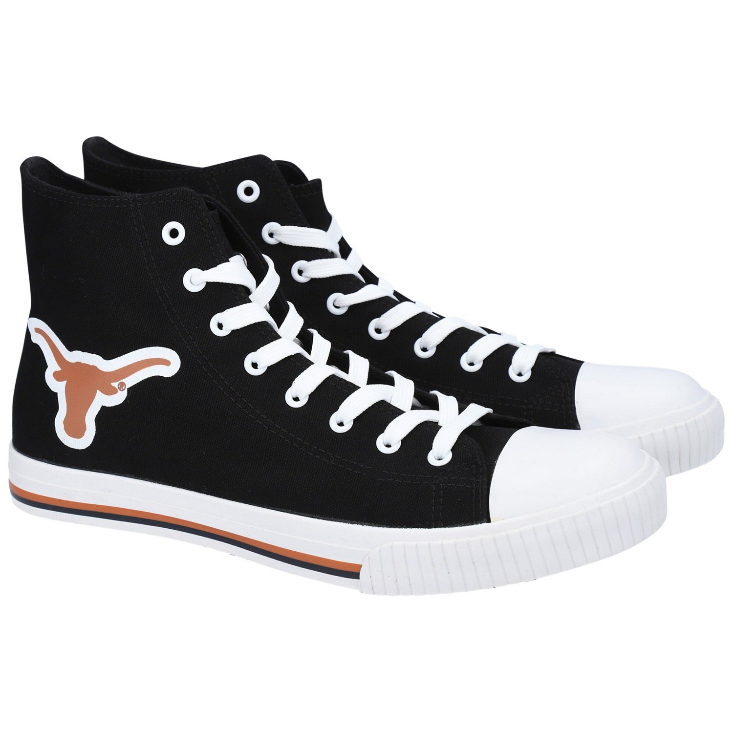 FOCO Texas Longhorns Big Logo High Top Canvas Shoes
