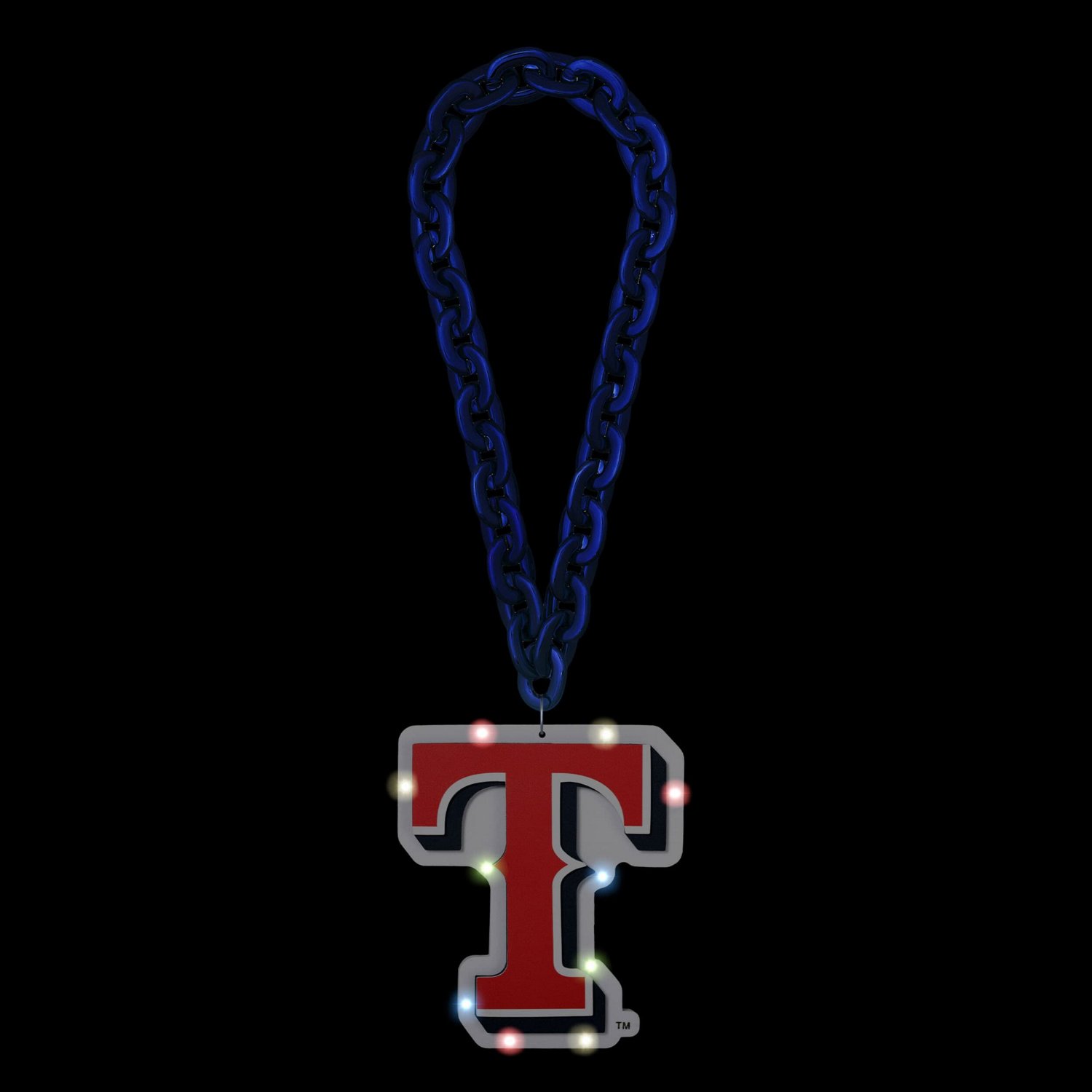 FOCO Texas Rangers Light Up Big Logo Fan Chain