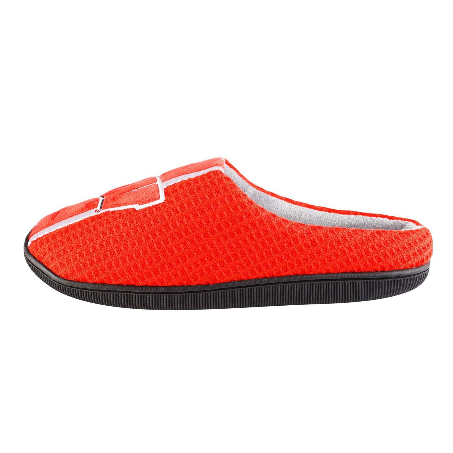 FOCO Wisconsin Badgers Team Stripe Memory Foam Slide Slippers - view number 2