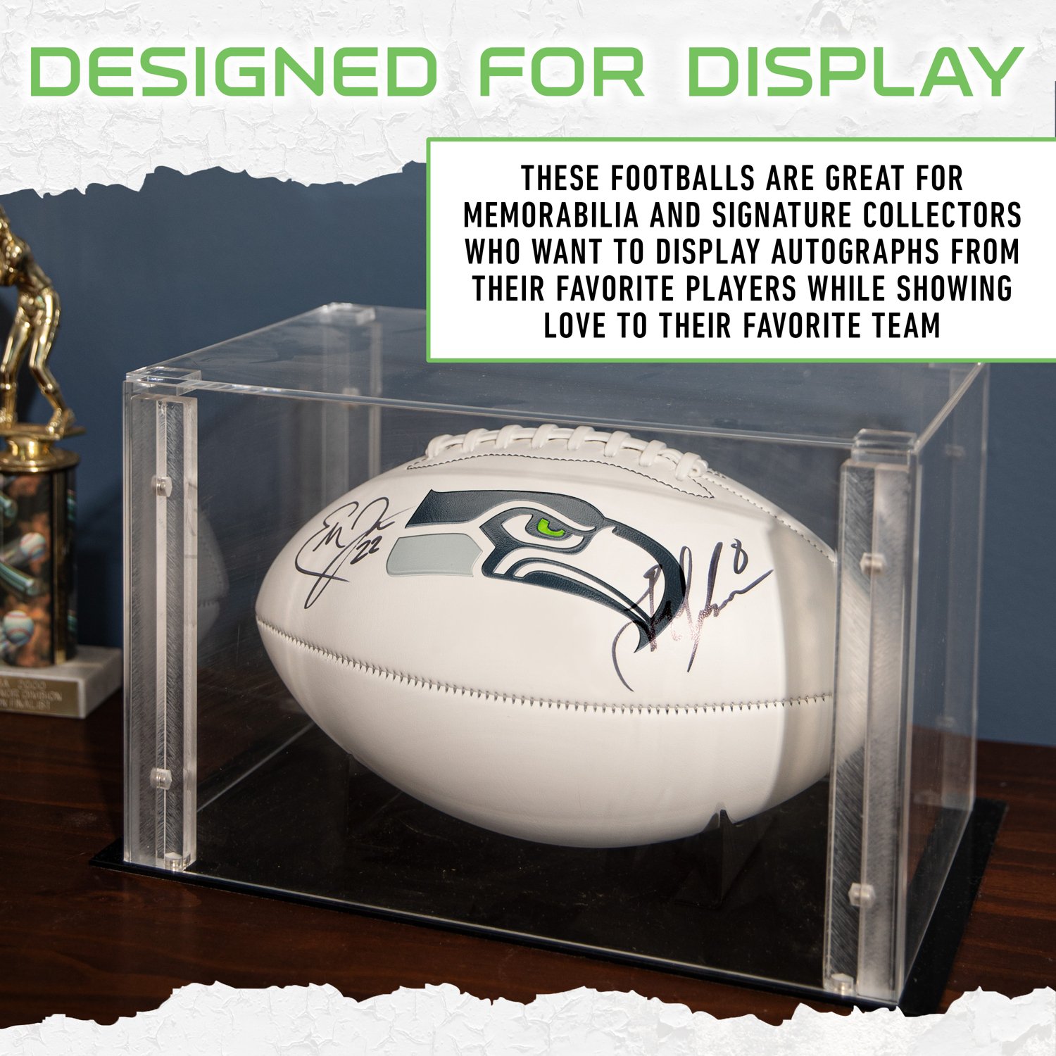 Franklin Seattle Seahawks Official Size Autograph Football - view number 5