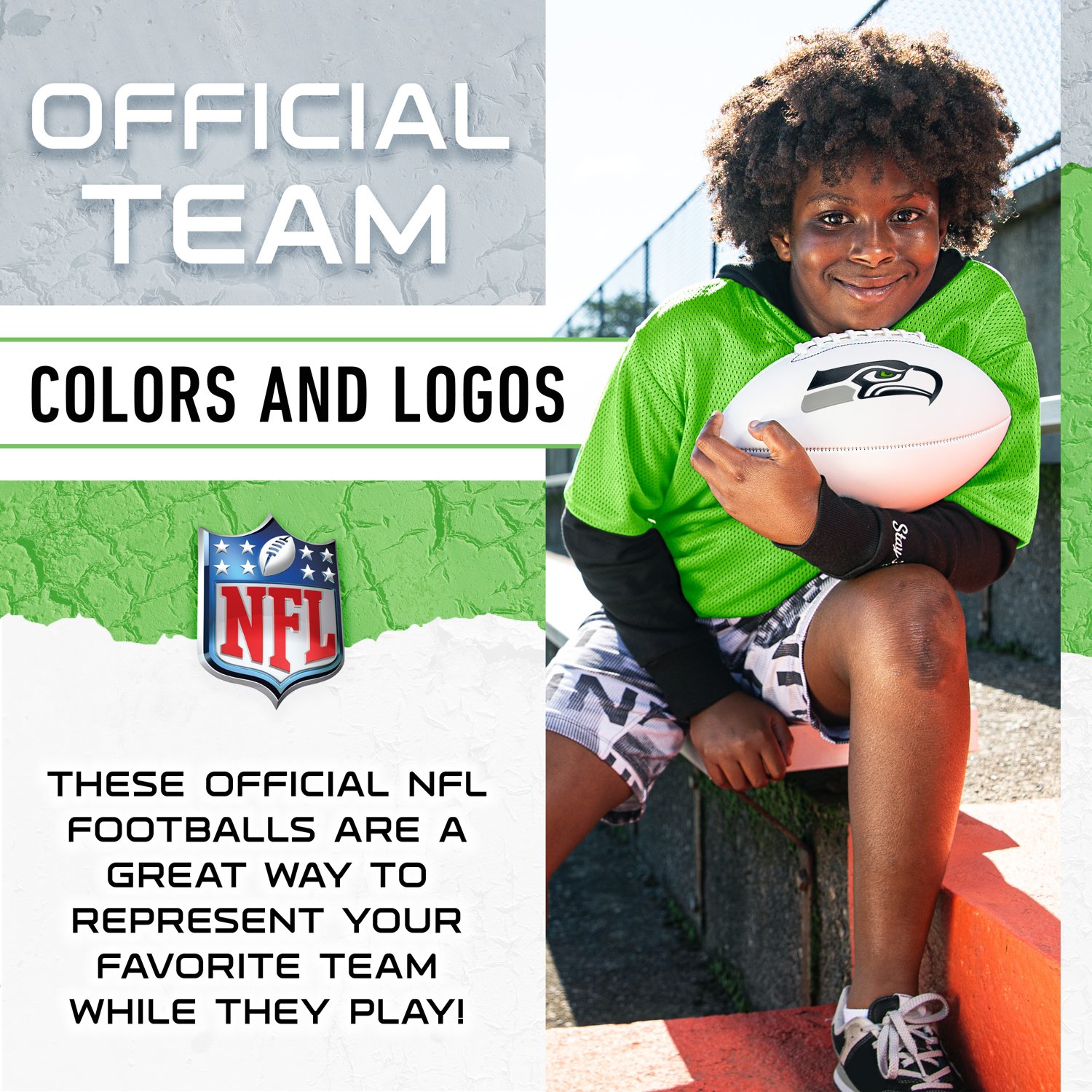Franklin Seattle Seahawks Official Size Autograph Football - view number 7