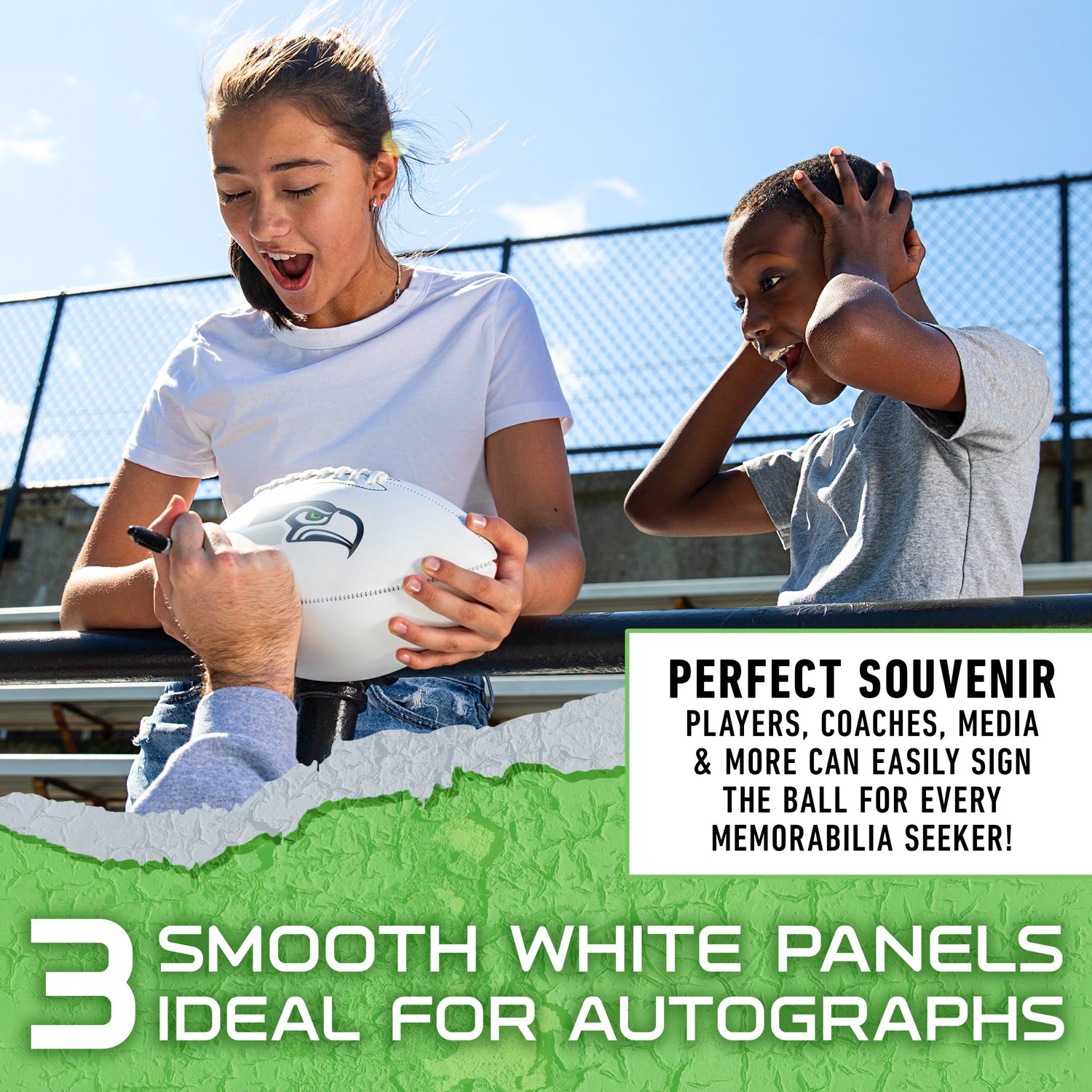 Franklin Seattle Seahawks Official Size Autograph Football - view number 6