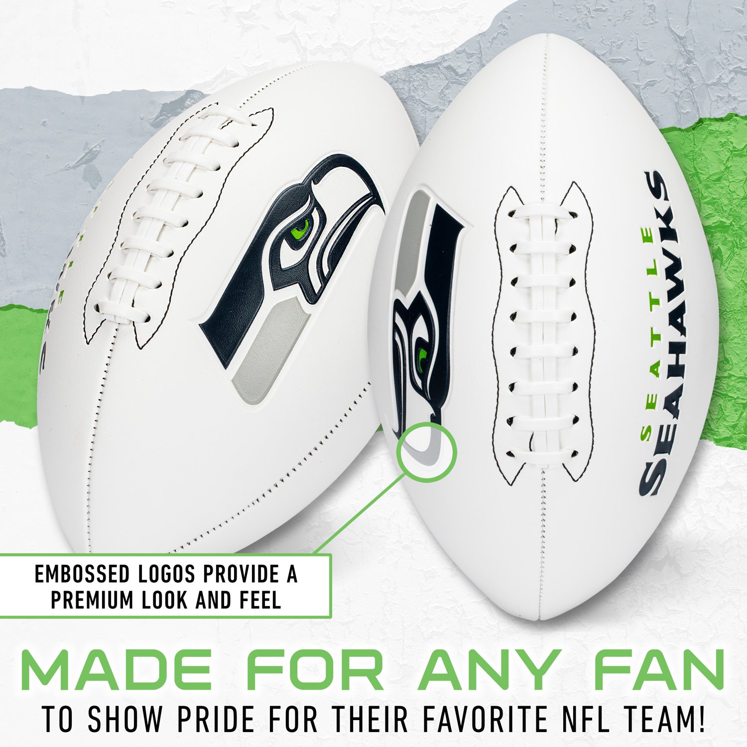 Franklin Seattle Seahawks Official Size Autograph Football - view number 3