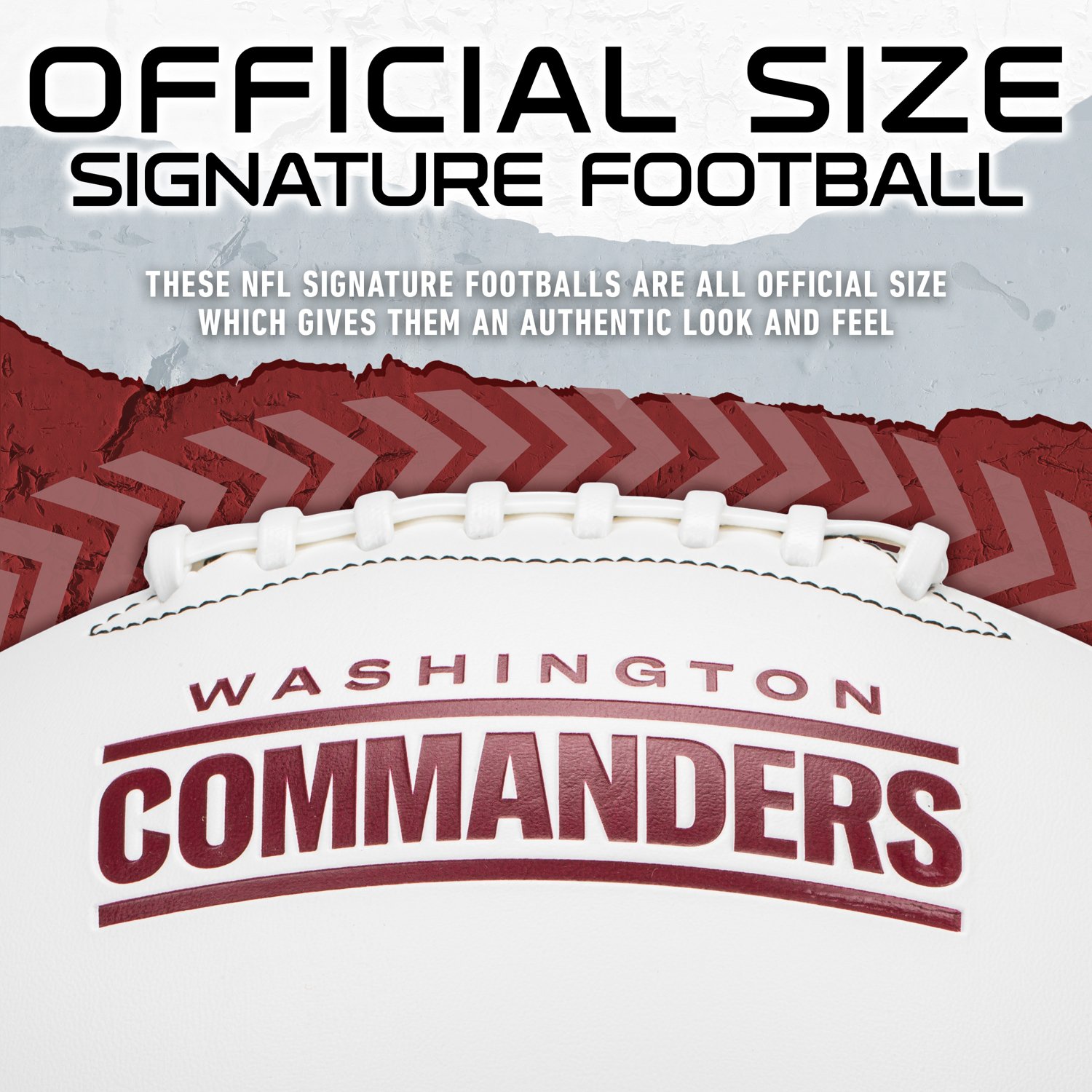 Franklin Washington Commanders Official Size Autograph Football                                                                  - view number 4