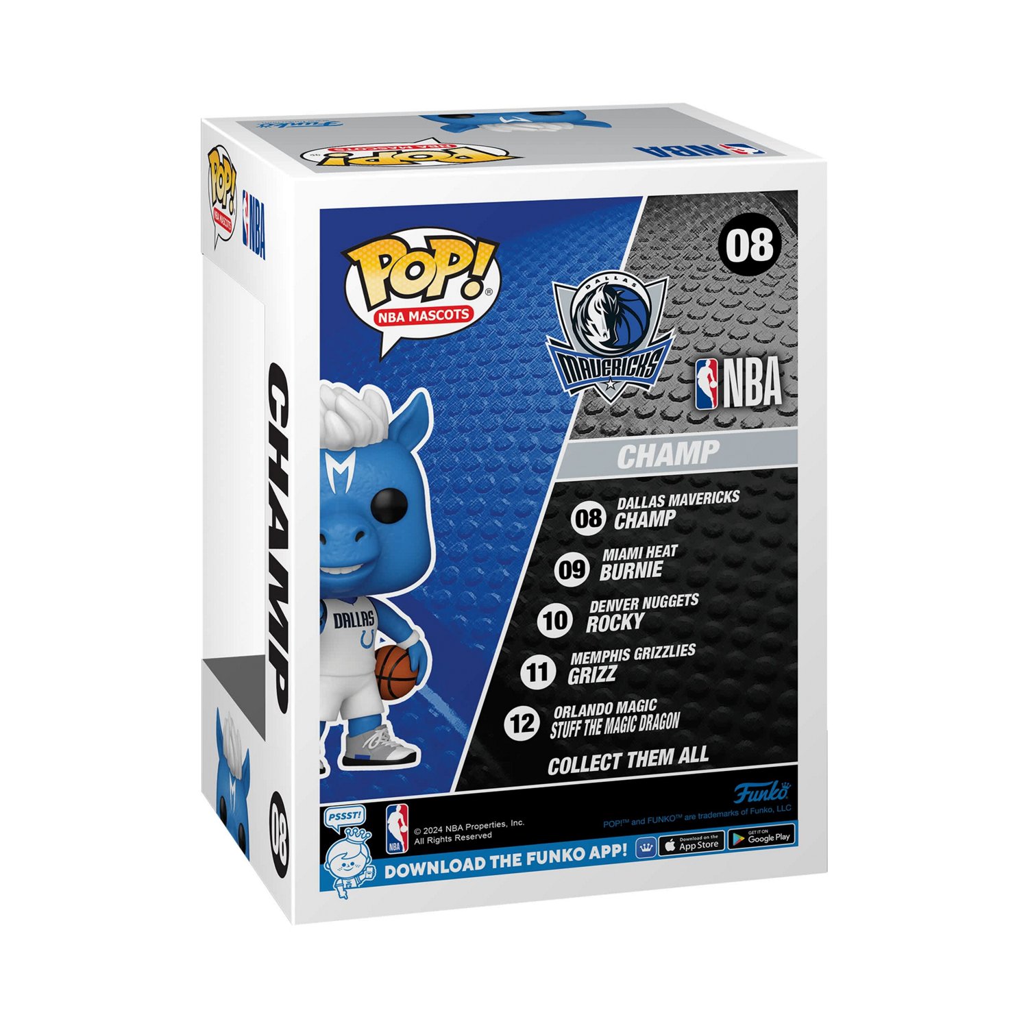 Funko Dallas Mavericks Pop Champ 08 Vinyl Figure