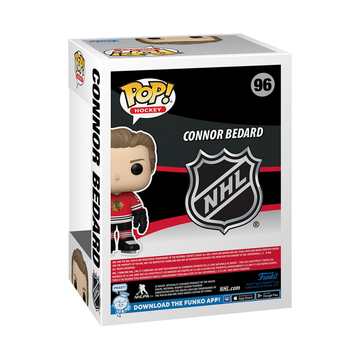 Funko Pop Chicago Blackhawks 96 Connor Bedard Vinyl Figure                                                                       - view number 2