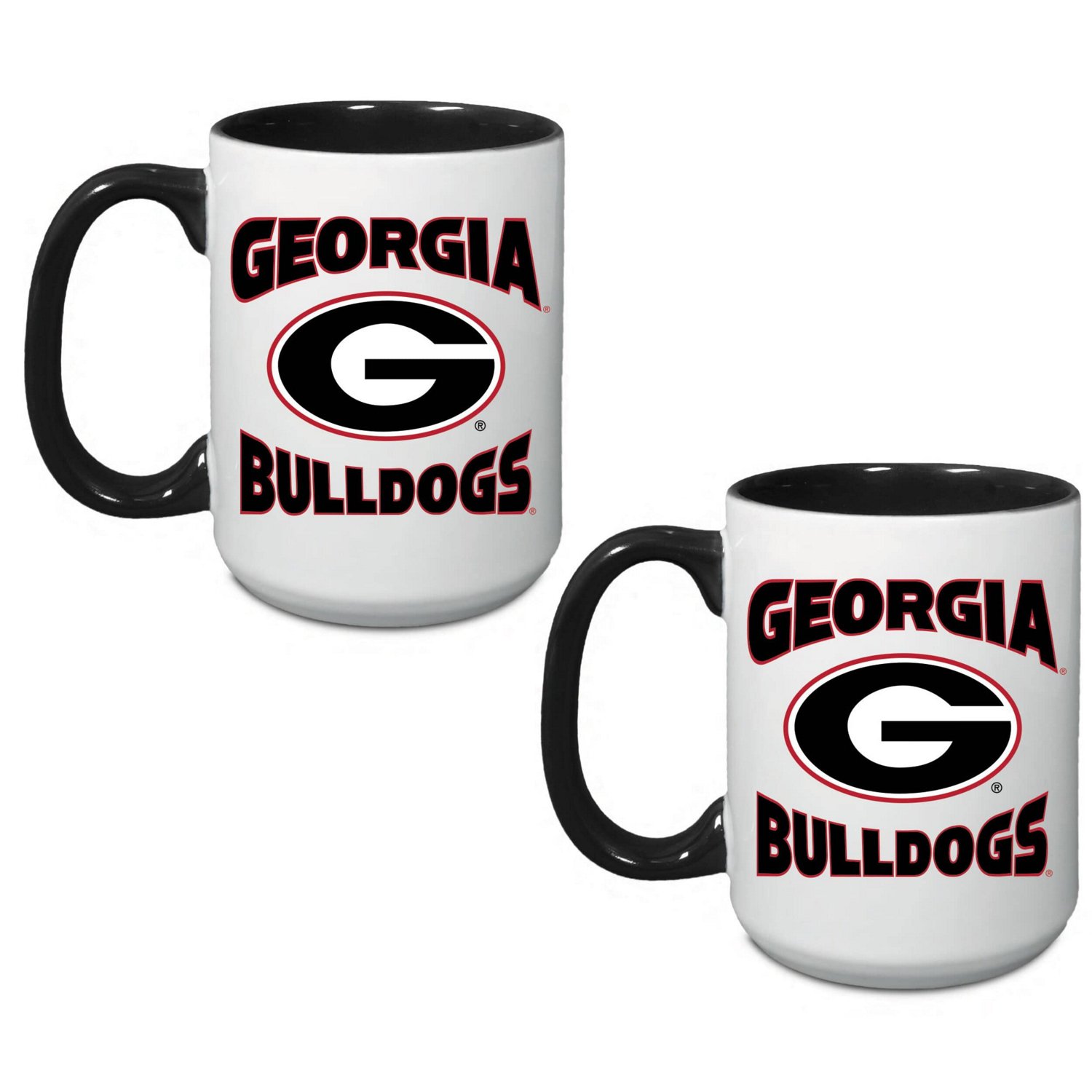 Georgia Bulldogs 15oz Combo 2-Pack Mug Set