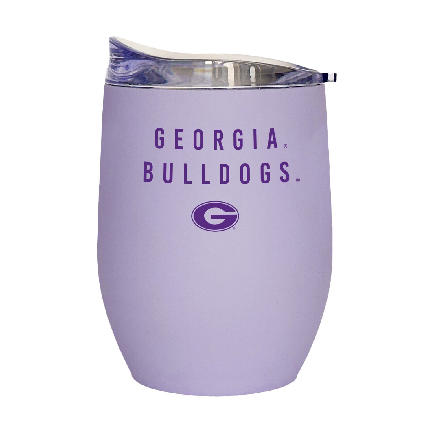Georgia Bulldogs 16oz Lavender Soft Touch Curved Tumbler - view number 1