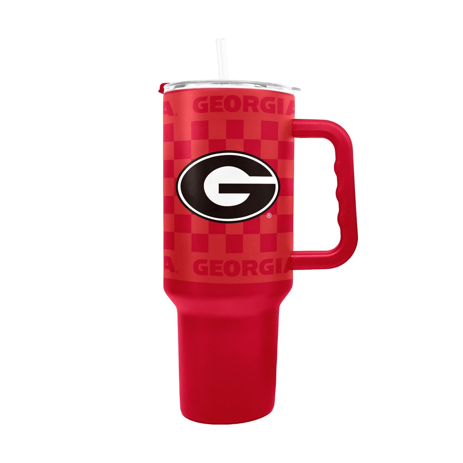 Georgia Bulldogs 40oz Checkered Stainless Steel Tumbler - view number 2