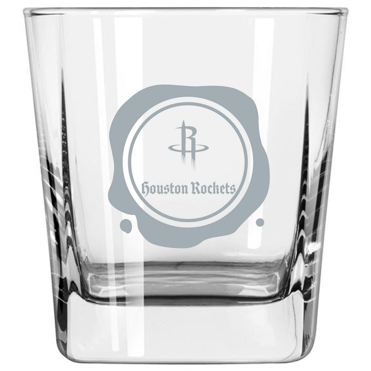 Houston Rockets 14oz Frost Stamp Old Fashioned Glass