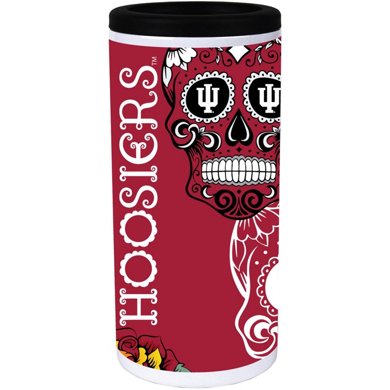 Indigo Falls Indiana Hoosiers Dia Stainless Steel 12oz Slim Can Cooler White - NCAA Novelty at Academy Sports