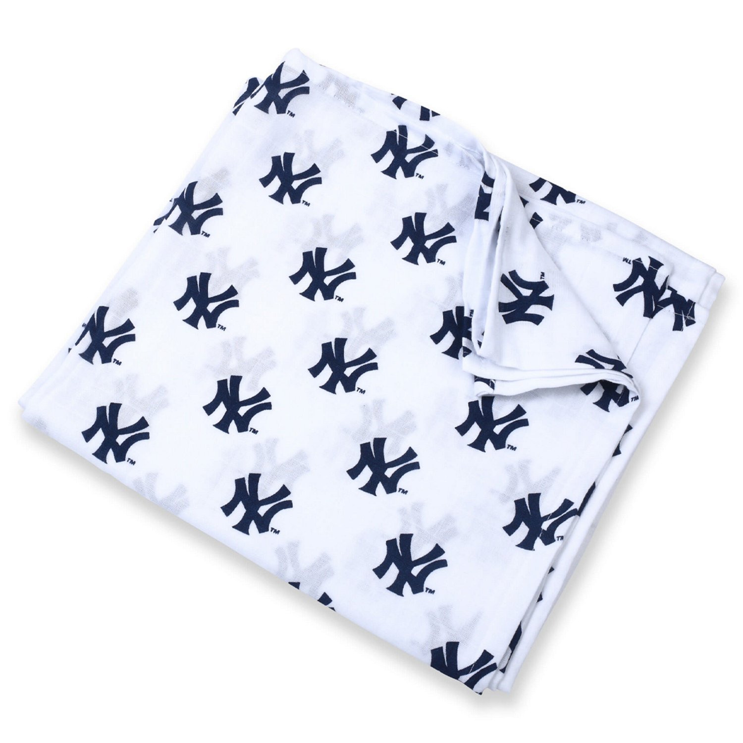 Infant Three Little Anchors New York Yankees 47'' x 47'' Muslin Swaddle Blanket - view number 1