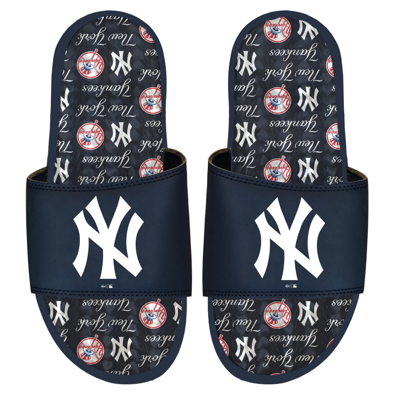 ISlide New York Yankees Team Pattern Gel Slide Sandals