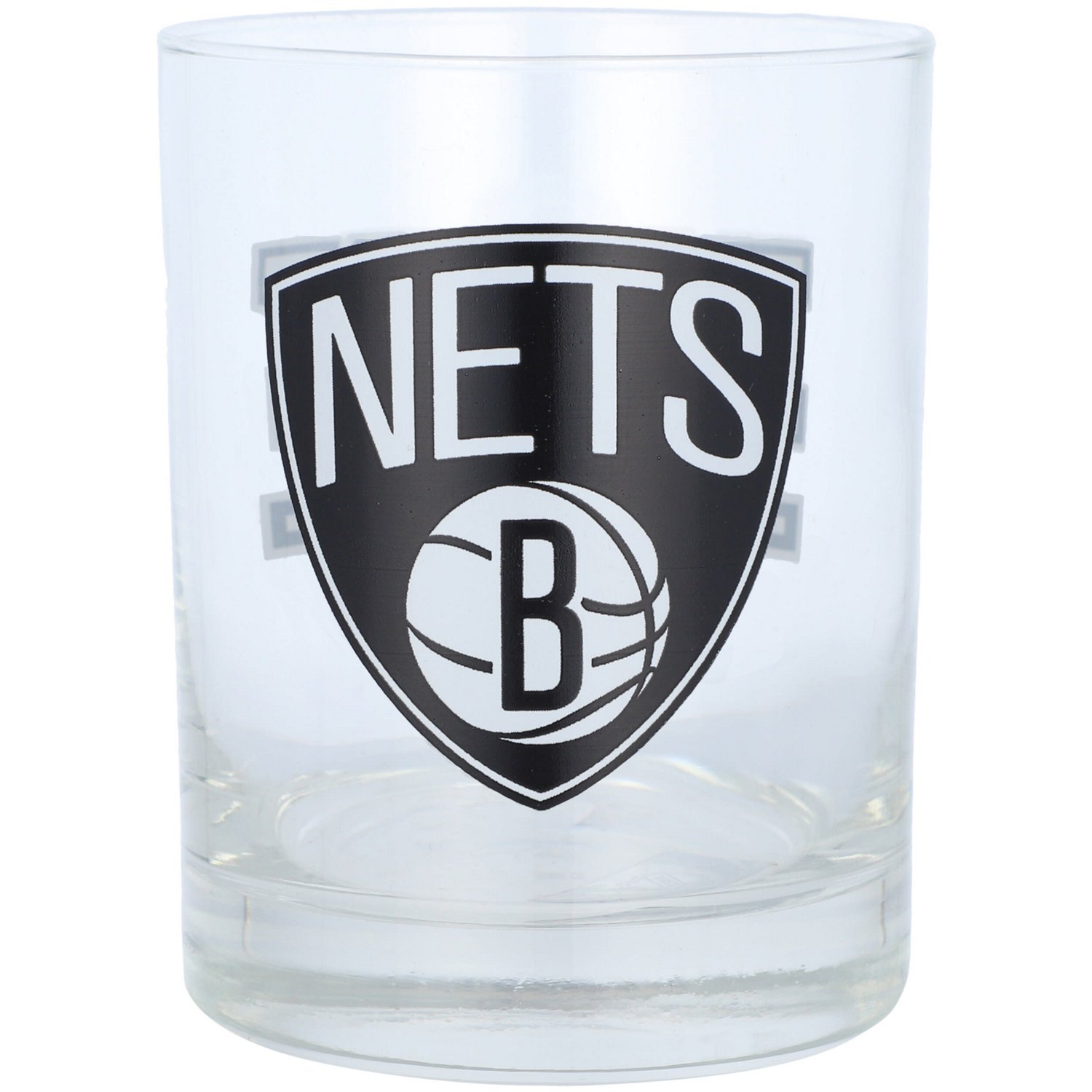 Logo Brands Brooklyn Nets 14 oz Letterman Rocks Glass