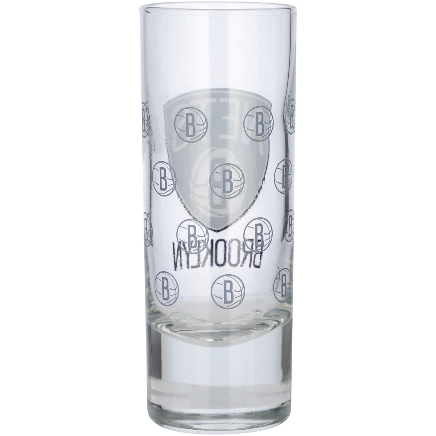 Logo Brands Brooklyn Nets 2.5 oz Satin-Etched Tall Shot Glass                                                                    - view number 2