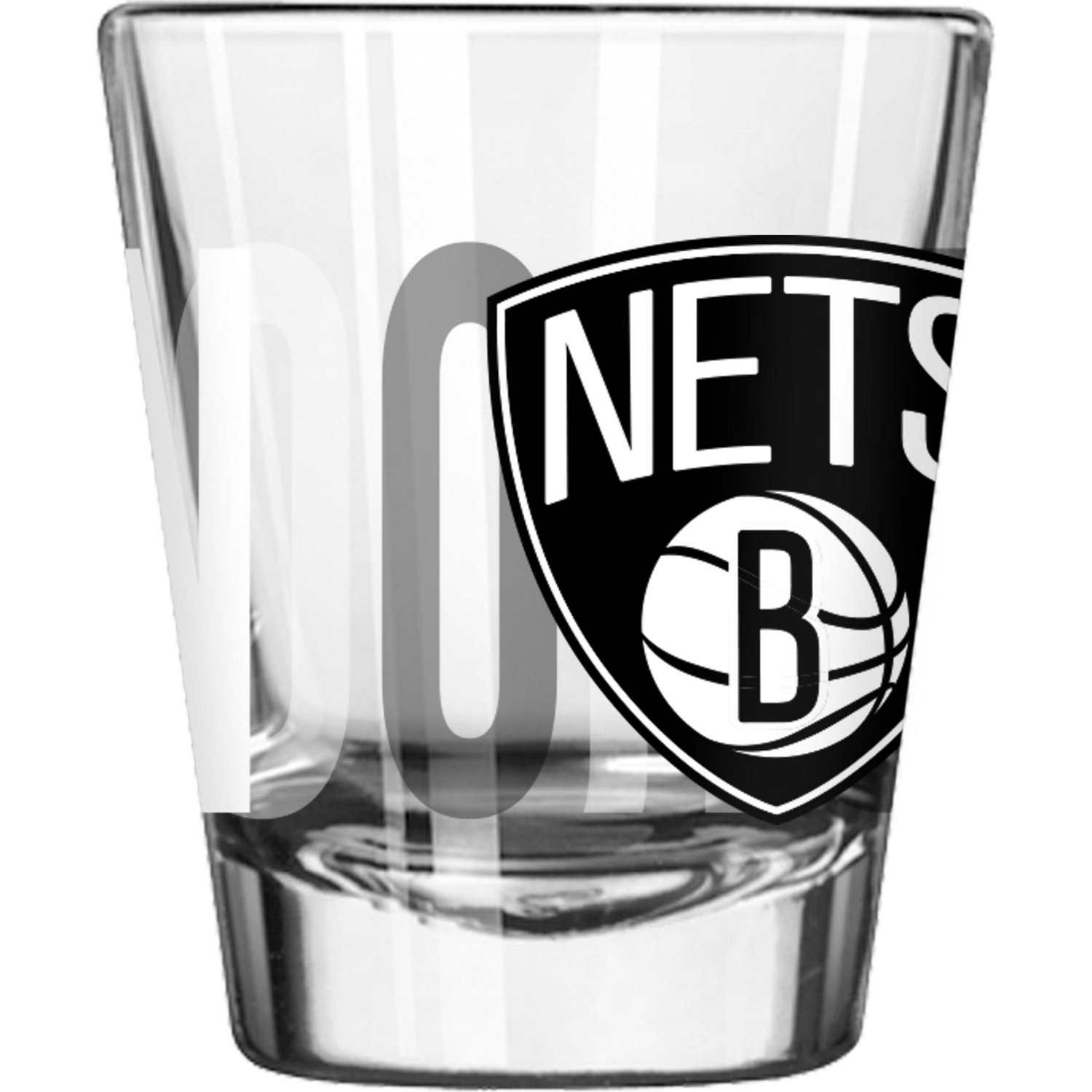 Logo Brands Brooklyn Nets Overtime 2 oz Shot Glass