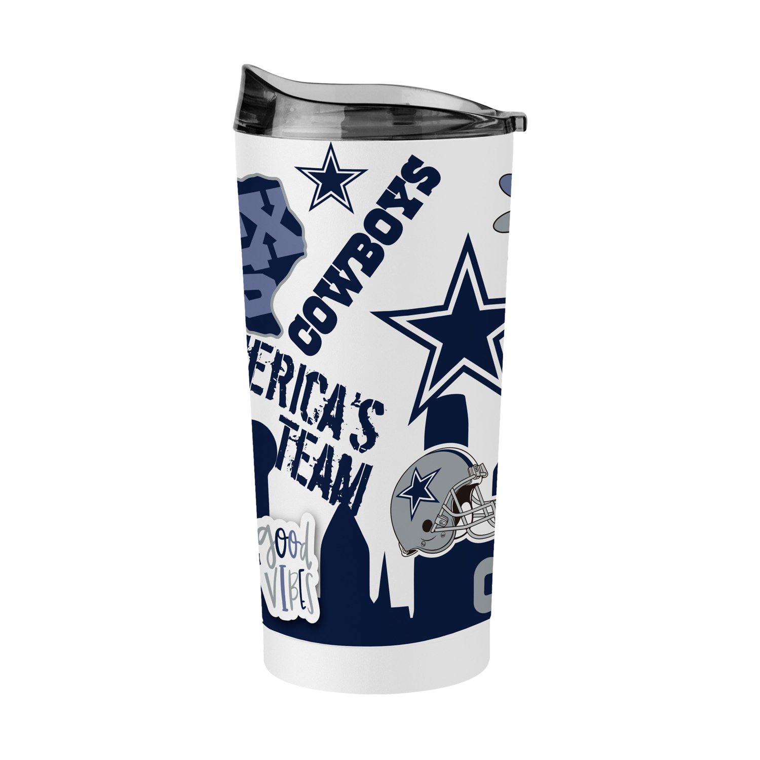 GREAT AMERICAN Dallas Cowboys 20-fl oz Stainless Steel Water Bottle at