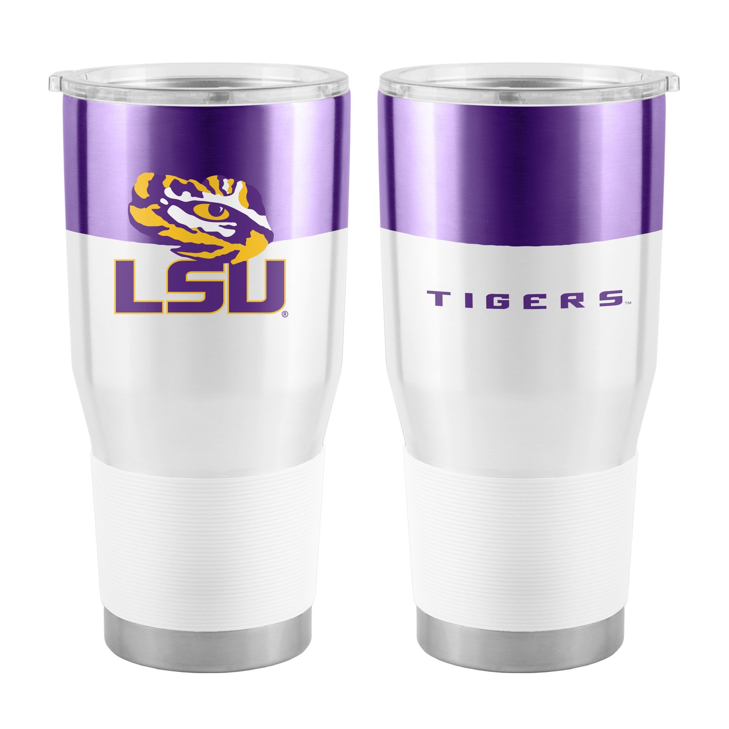 LSU Tigers Tumbler Louisiana State University Drink Cup with cover and  straw