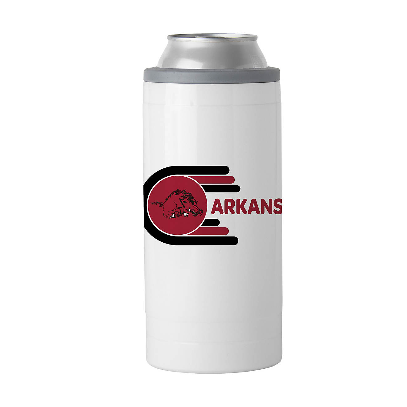 Logo Brands University of Arkansas 12 oz Whirl Slim Can Coolie                                                                   - view number 1