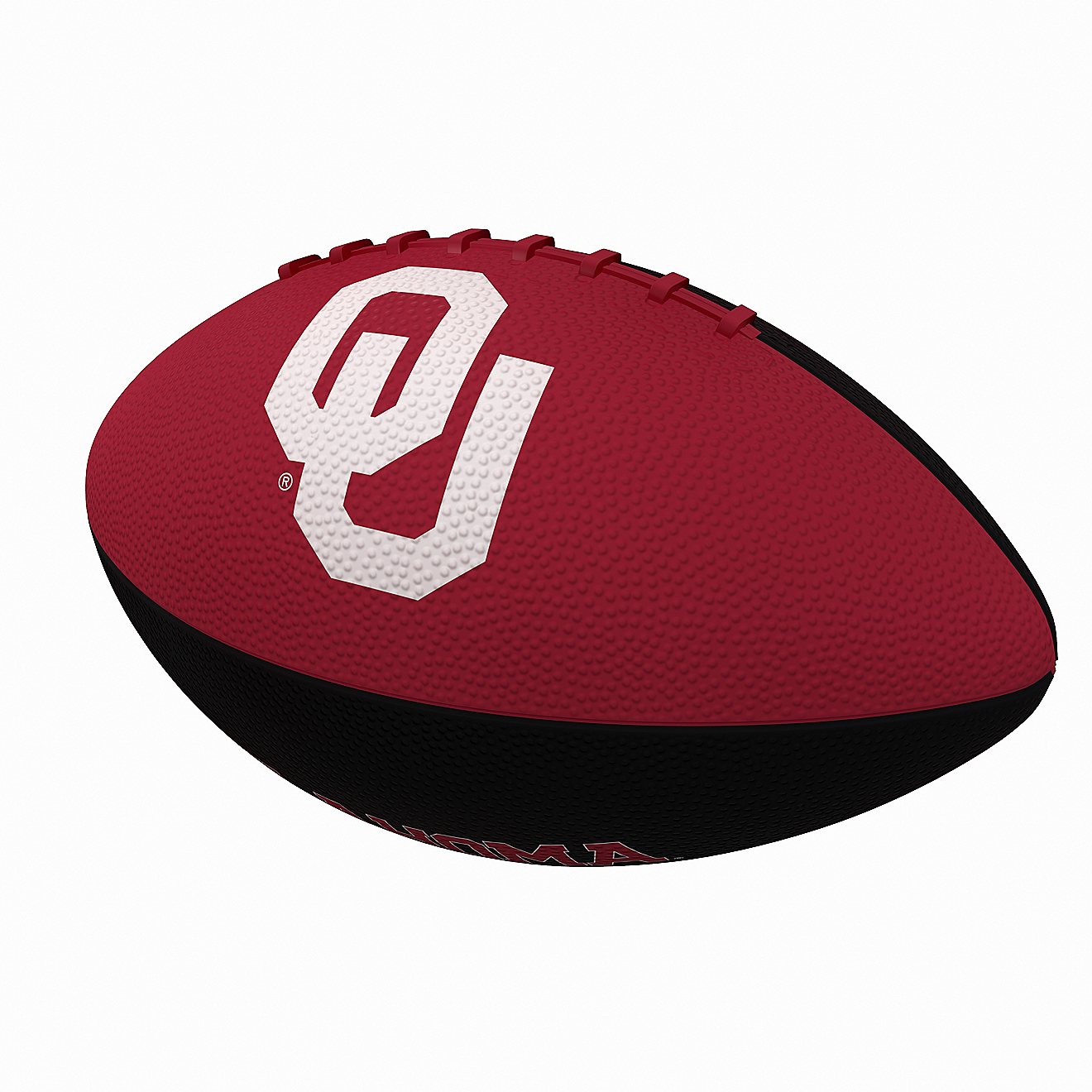 Logo Brands University of Oklahoma Pinwheel Logo Junior Size Rubber Football                                                     - view number 1
