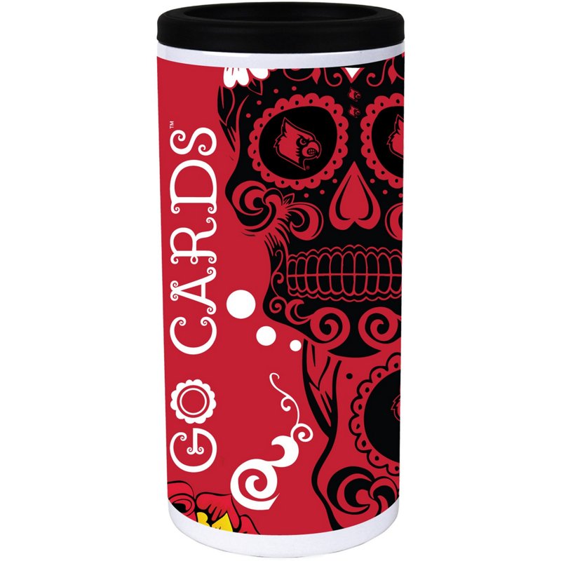 Indigo Falls Louisville Cardinals Dia Stainless Steel 12oz Slim Can Cooler White - NCAA Novelty at Academy Sports