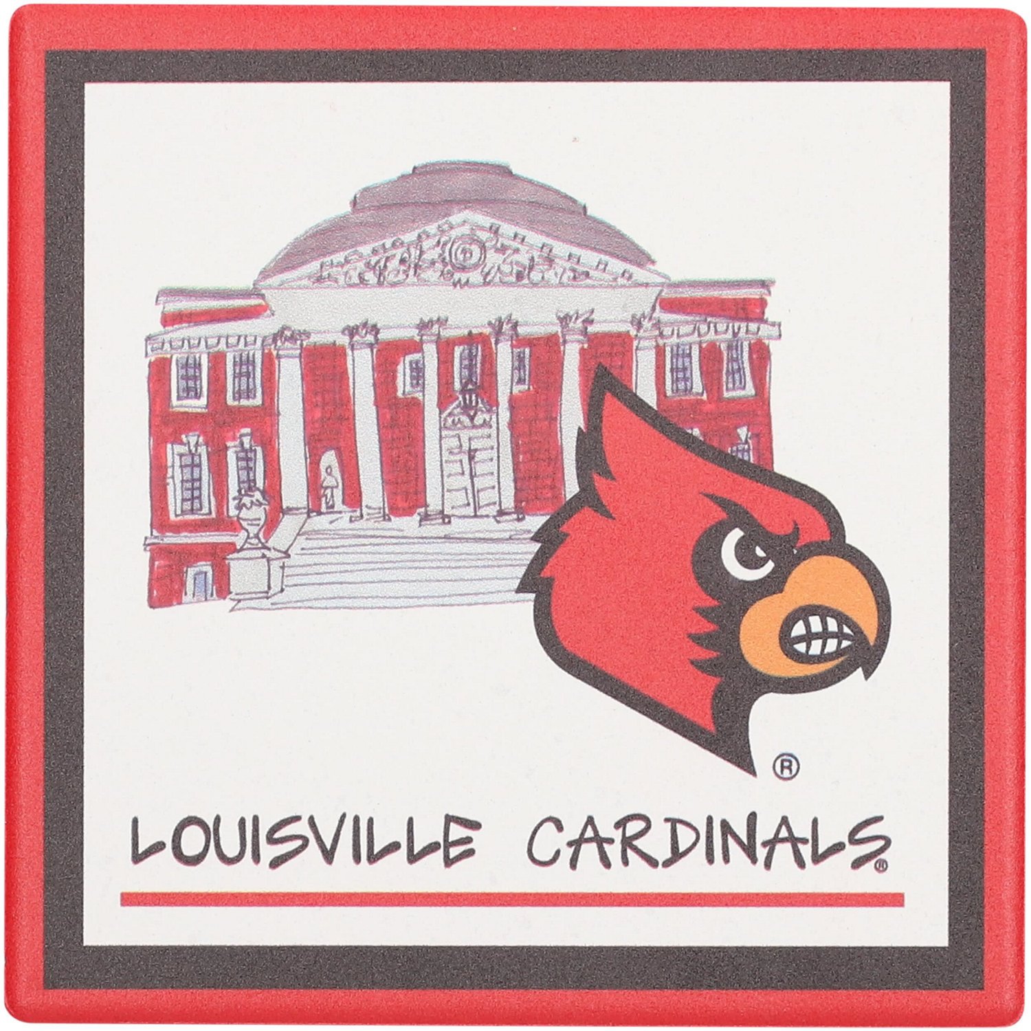 Louisville Cardinals Four-Pack Coaster Set - view number 2