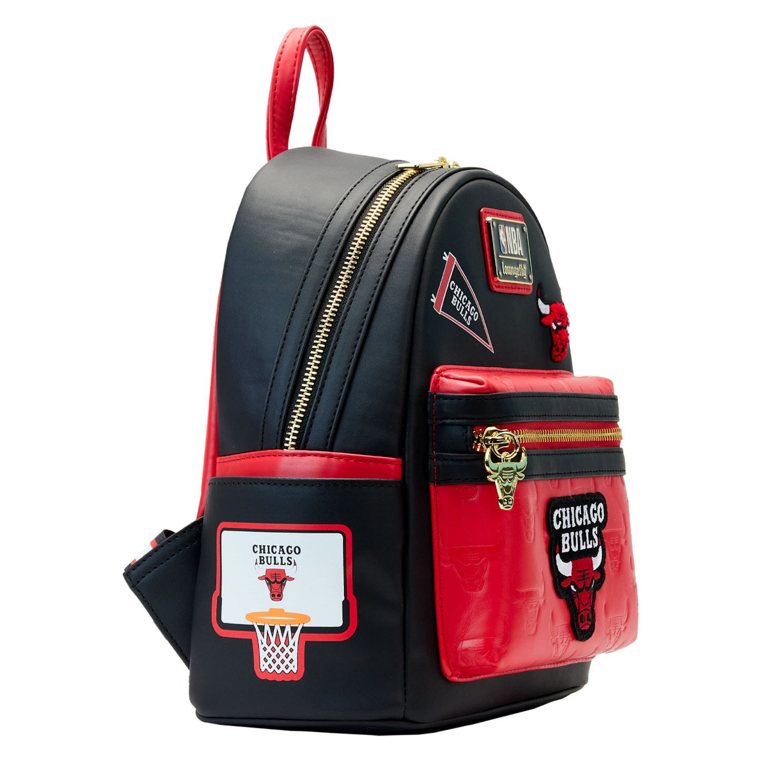 Loungefly Chicago Bulls Patches Mini Backpack                                                                                    - view number 3